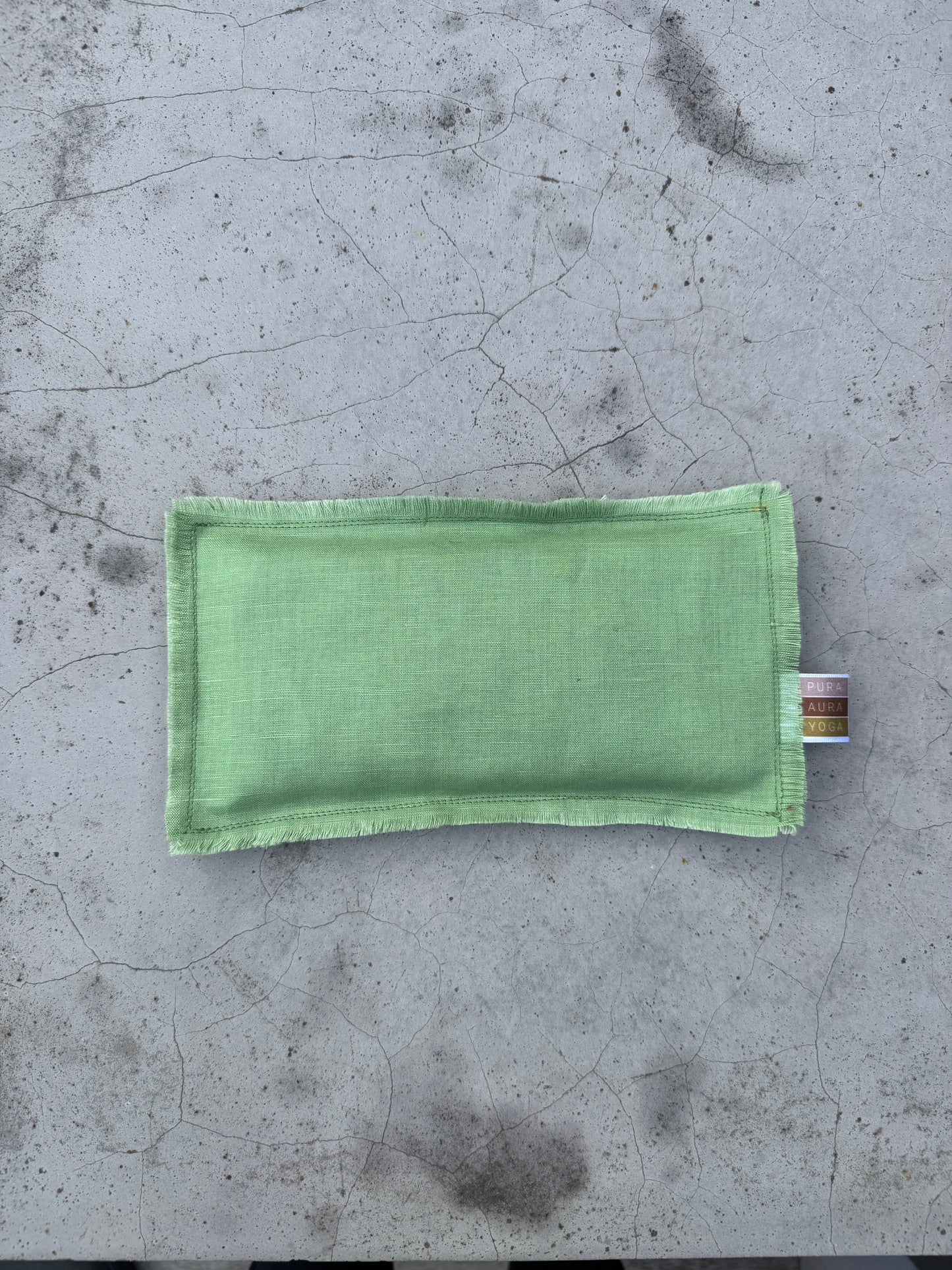 Aromatherapy Eye Pillow -Green frill