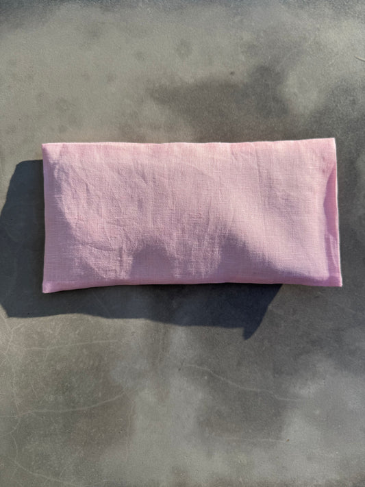 Aromatherapy Eye Pillow Baby Pink Linen