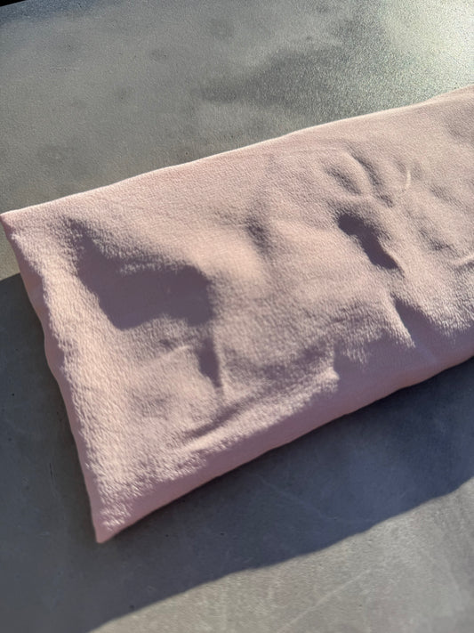 Aromatherapy Eye Pillow Baby Pink 100% Silk
