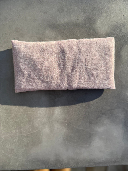 Aromatherapy Eye Pillow Pink - Wool/ Linen